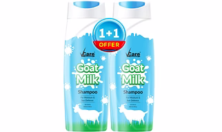 Vcare Goat Milk Shampoo | Suitable For All Hair Types Nourishes for Dry And Damaged Hair | Buy 1 Get 1 Free 200ml