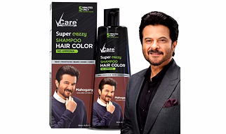 VCare Super Eazzy Hair Colour Shampoo Mahogany Hair Colour Shampoo, 180Ml For Women And Men