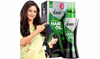 Vcare New Improved Herbal Hair Oil with Wonder Cap (100 ml, Pack of 1)