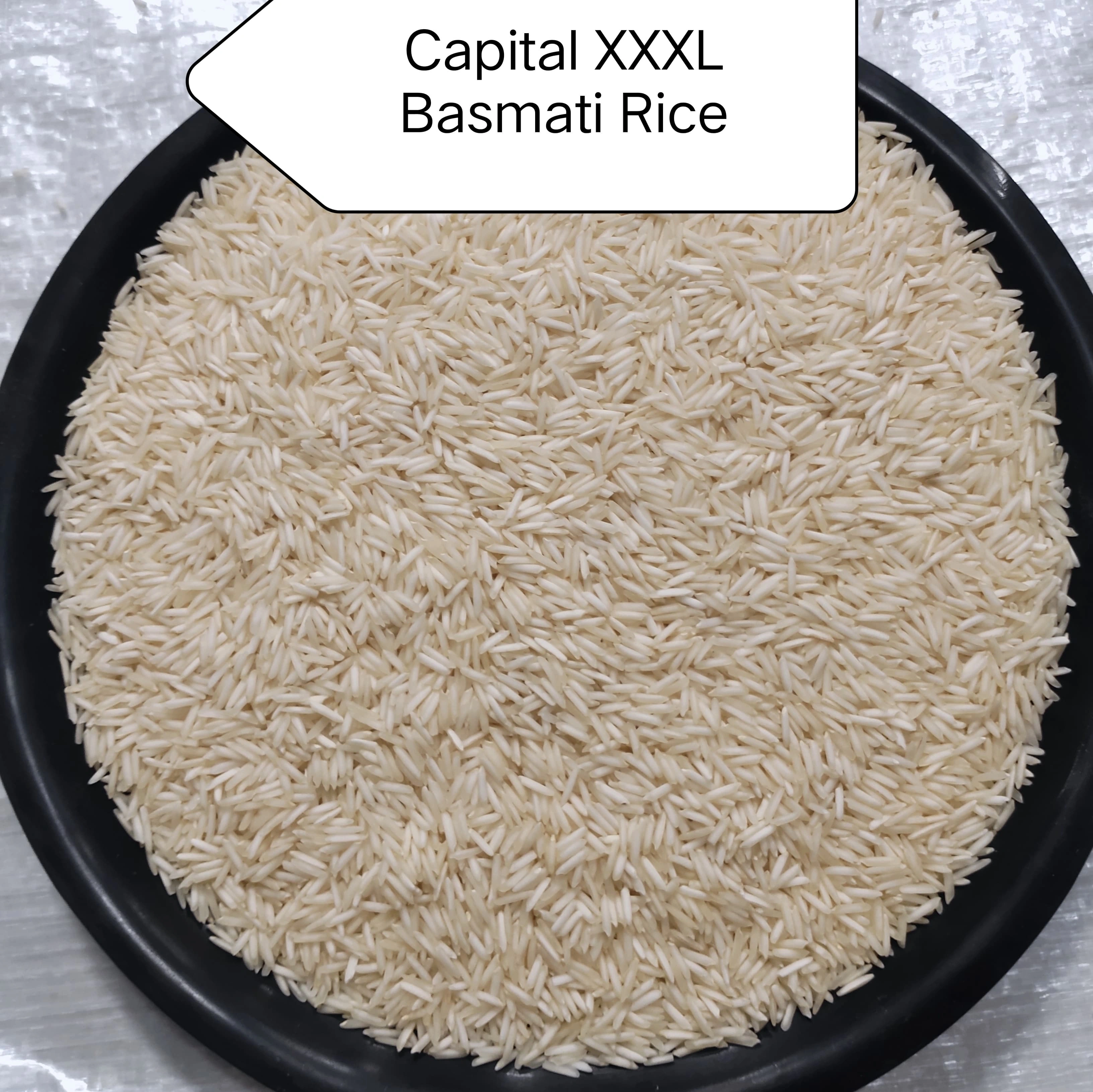 The Capital Rice Naturally Aromatic XXXL Steam Basmati Rice, 5kg - Long Grain, Premium Quality Ideal for Biryani-2