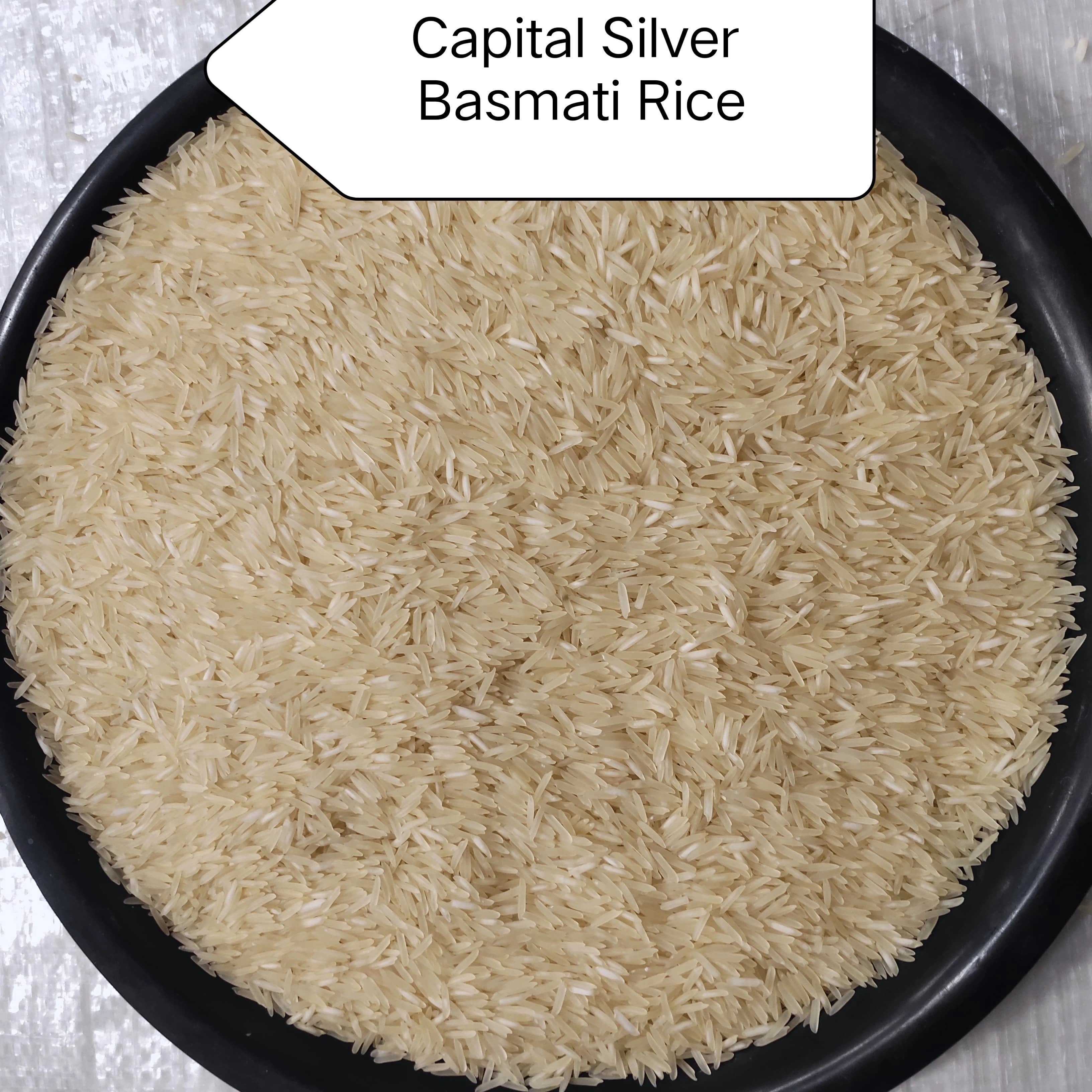 The Capital Rice Naturally Aromatic Silver Steam Basmati Rice, 1kg - Long Grain, Premium Quality Ideal for Biryani-3