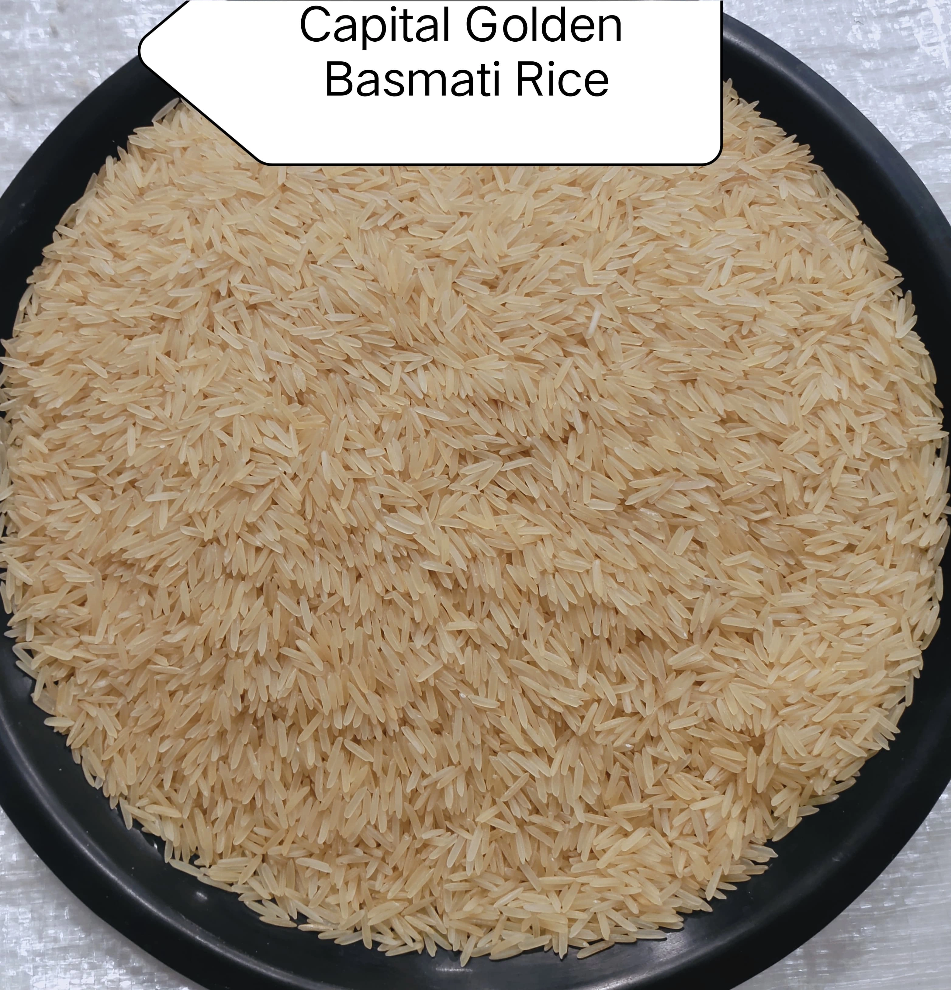 The Capital Rice Golden Sella Basmati Rice - Naturally Aromatic 5kg Long, Slender Grains, Ideal for Biryani and Pilafs-1