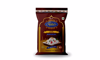 The Capital Rice Naturally Aromatic Golden Sella Basmati Rice 26Kg Long Grain