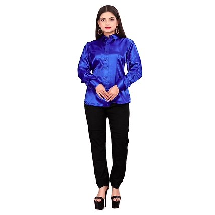 Satin Button Down shirt-2