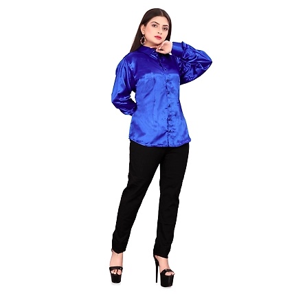 Satin Button Down shirt-1