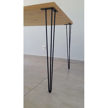 Dekorwish Metal Table Legs, Center Table Legs, Furniture Legs, Hairpin legs 2 Pin pack of 4 (4 inch to 32)-3