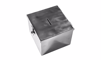 Dekorwish Stainless Steel 304 Grade Donation/Piggy Coin Box