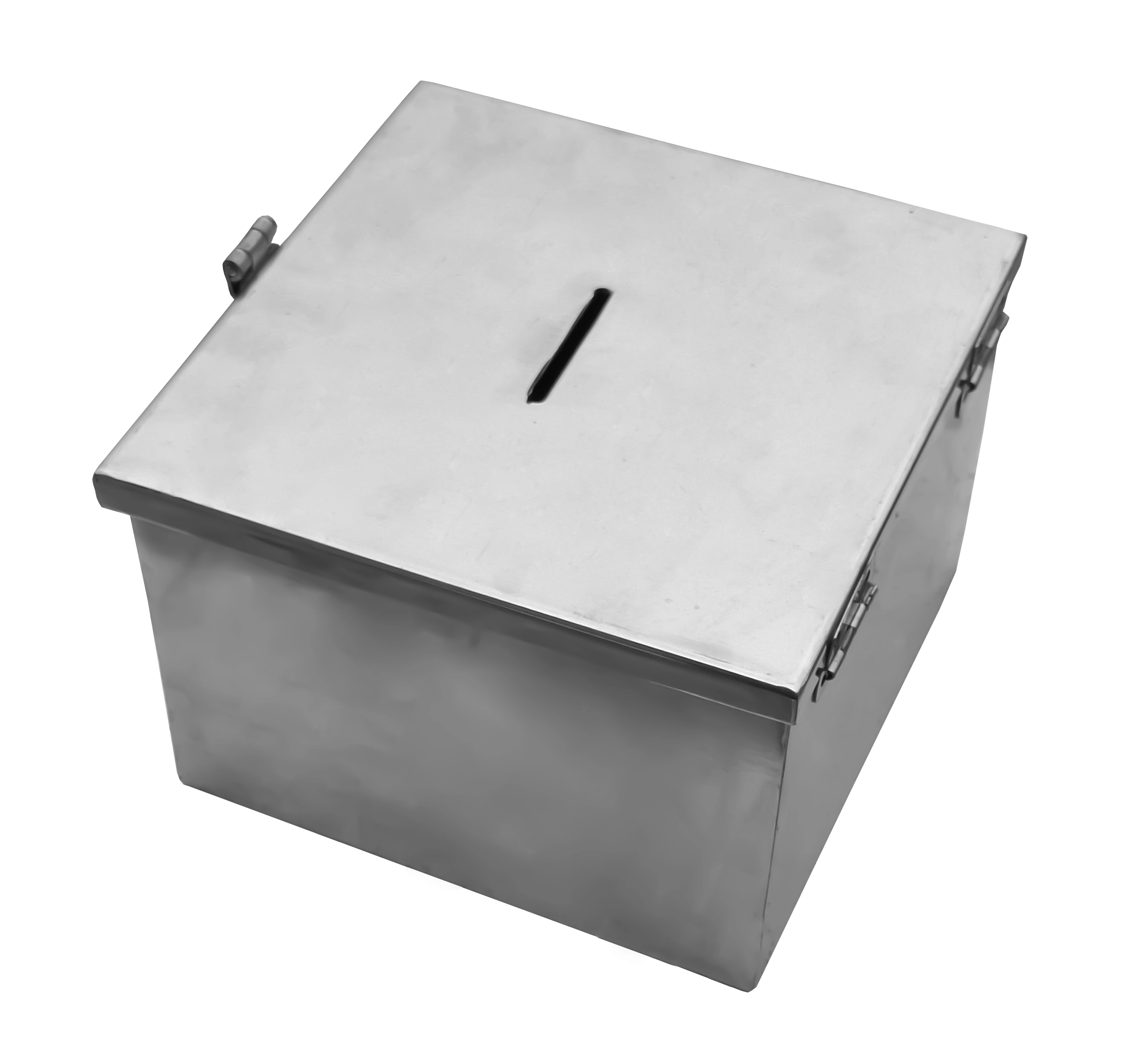 Dekorwish Stainless Steel 304 Grade Donation/Piggy Coin Box-2