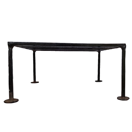 Dekorwish Square-Shaped, Thick, Sturdy Metal planters with a Black Stand That exudes Style Gamla Planters: The Ideal Stand for Indoor and Outdoor Planters (Pack of 4) (Black)-1