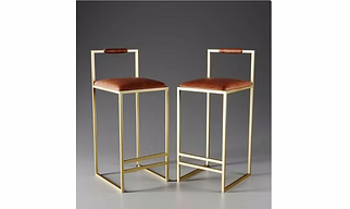 dekorwish Metal Bar Stools combine modern design with durability, perfect for both indoor and outdoor use Set of 2
