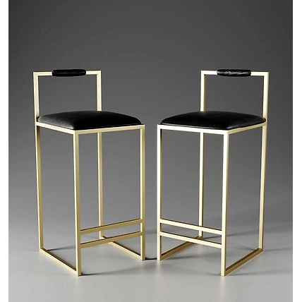 dekorwish Metal Bar Stools combine modern design with durability, perfect for both indoor and outdoor use Set of 2-1