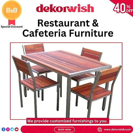 dekorwish Restaurant &amp; Cafeteria Furniture (Metal) – Durable and Modern Solutions Starting from 599-Restauran-Cafeteria-Furniture