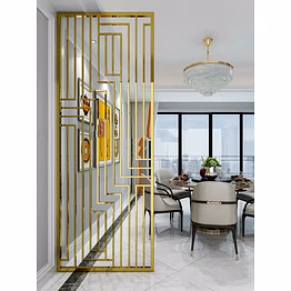 custom metal partitions for home, restaurants, and cafeterias. per sqft