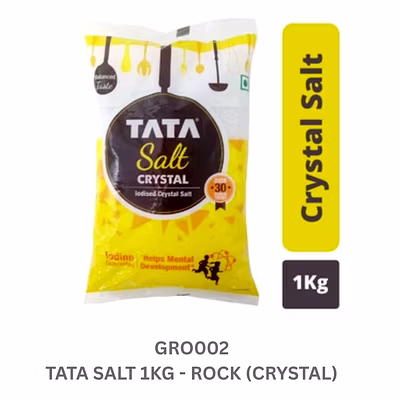 TATA SALT 1KG - ROCK (CRYSTAL)-9503550