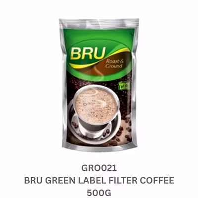 BRU GREEN LABEL FILTER COFFEE 500G-9503569