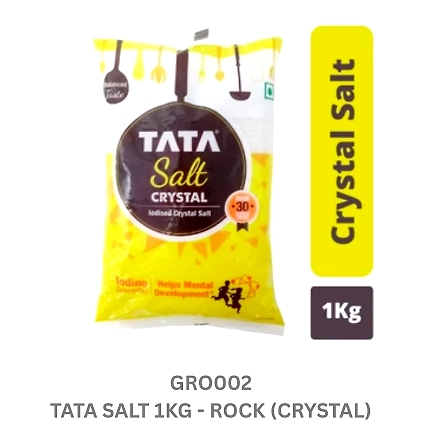 TATA SALT 1KG - ROCK (CRYSTAL)-9503550