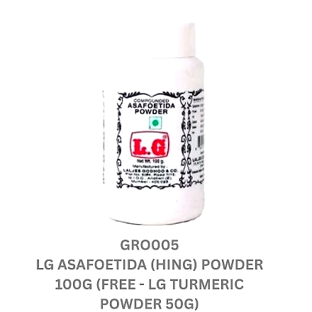 LG ASAFOETIDA (HING) POWDER 100G (FREE - LG TURMERIC POWDER 50G)-9503553