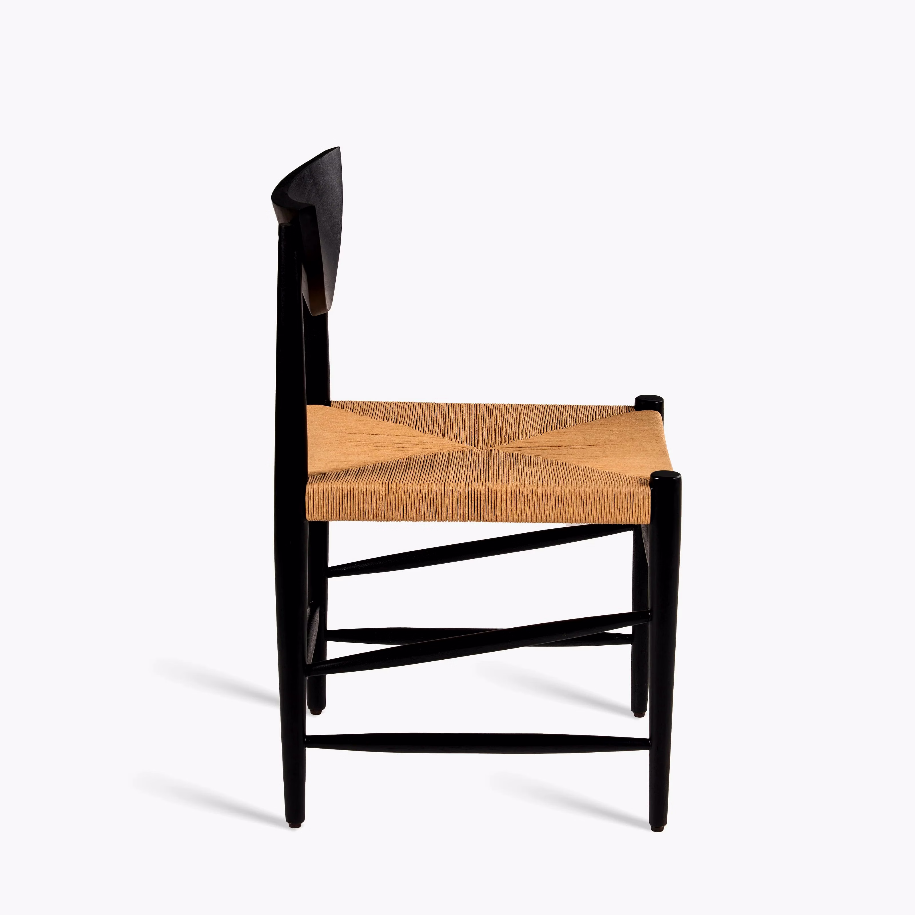 Luxury Acacia Wood Woven Seat Dining Chair image 8