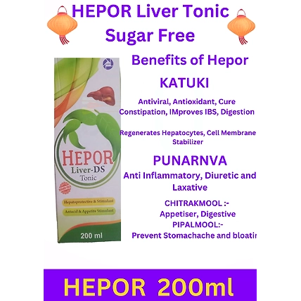 Hepor Liver DS Tonic  Syrup, Sugar Free-7