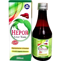 HEPOR Liver Tonic DS Sugar Free Hepor Liver DS Tonic Syrup, Sugar Free