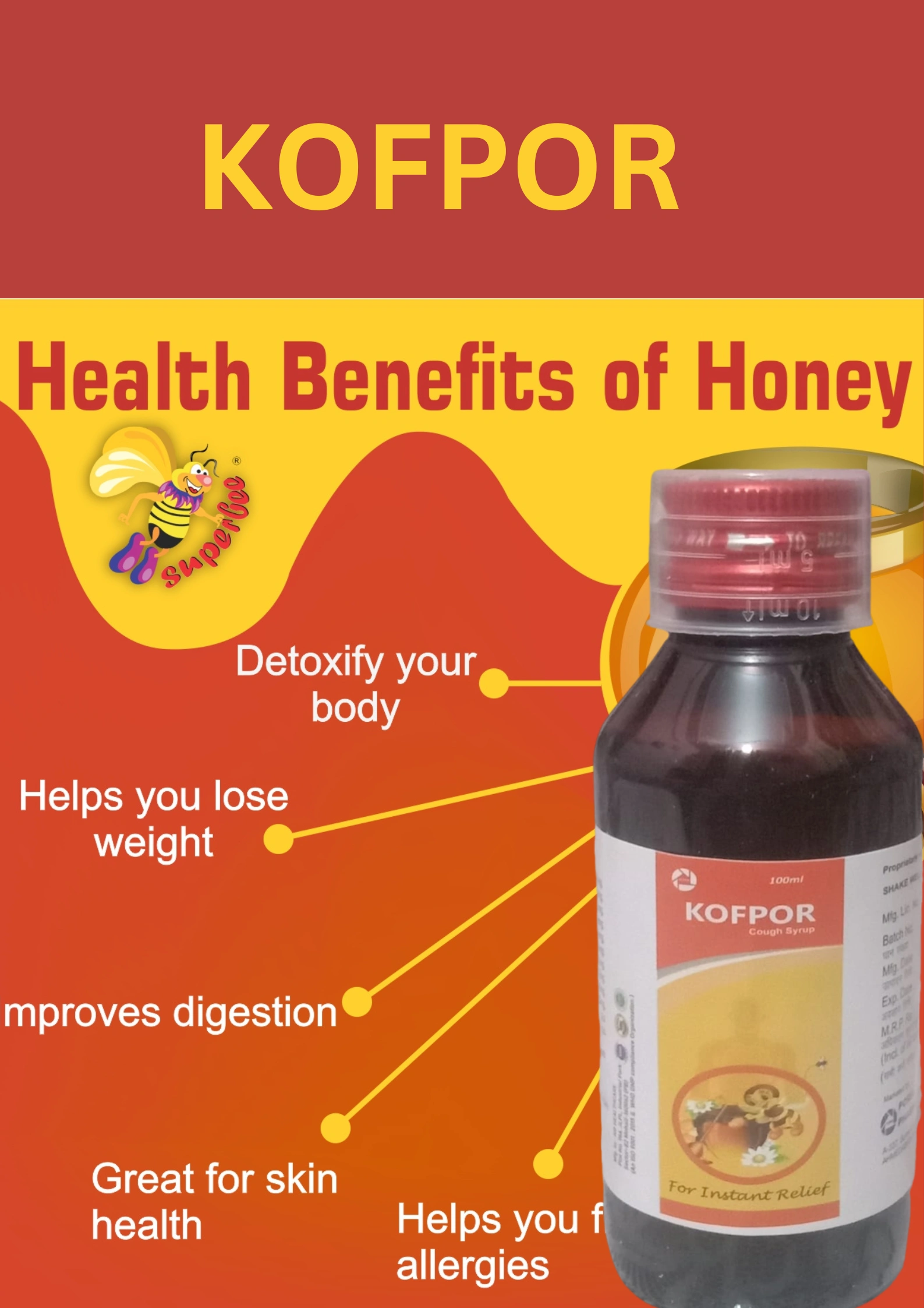 KOFPOR , Honey Base Cough Syrup-1