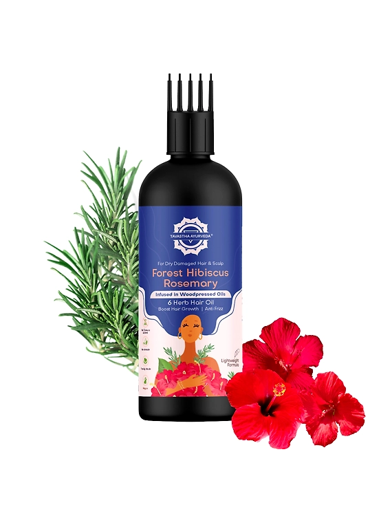Forest Hibiscus Rosemary Hair Oil for Hair Growth,Fall Control,Frizz,Total Hydration-971231-9dd90204