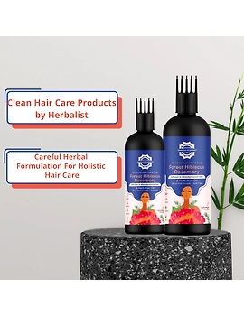 Forest Hibiscus Rosemary Hair Oil for Hair Growth,Fall Control,Frizz,Total Hydration-5-sm