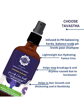 Rosemary Chamomile Hair Mist 100ml, Scalp Tonic Conditioning Sun Protection,Hard Water Protection,Scalp PH Balance,Scalp Itchiness &amp; Frizzy Hair-1-sm