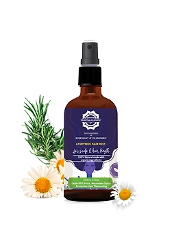 Rosemary Chamomile Hair Mist 100ml, Scalp Tonic Conditioning Sun Protection,Hard Water Protection,Scalp PH Balance,Scalp Itchiness &amp; Frizzy Hair-TA-HM-sm