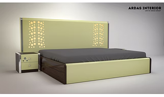 Ardas Interior Solid Wood King Hydraulic, Box, Drawer Bed