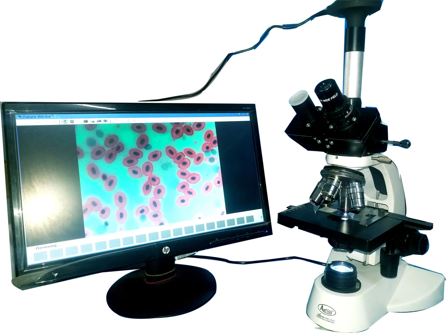 Research Microscope Trinocular with camera-12489787