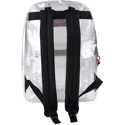 Clear Backpack for School - 18 Inch Heavy Duty PVC Transparent Backpacks pocket for College-3