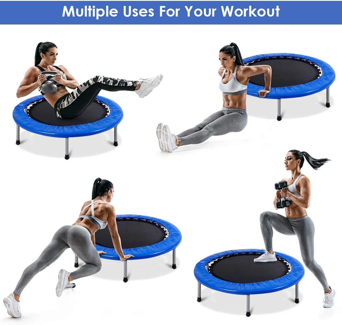 Fitness 40 Inch Trampoline for Adults and Kids-2