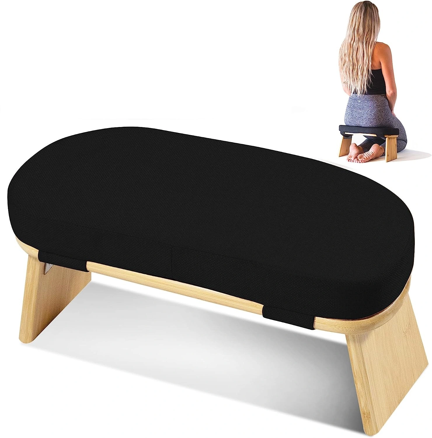 Meditation Bench Foldable Ergonomic Meditation Stool-1