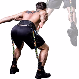 iris jump trainer leg strength resistance bands set
