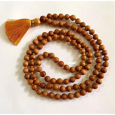iris sandalwood scented jaap mala 108+1 beads meditation prayer jap mala beads