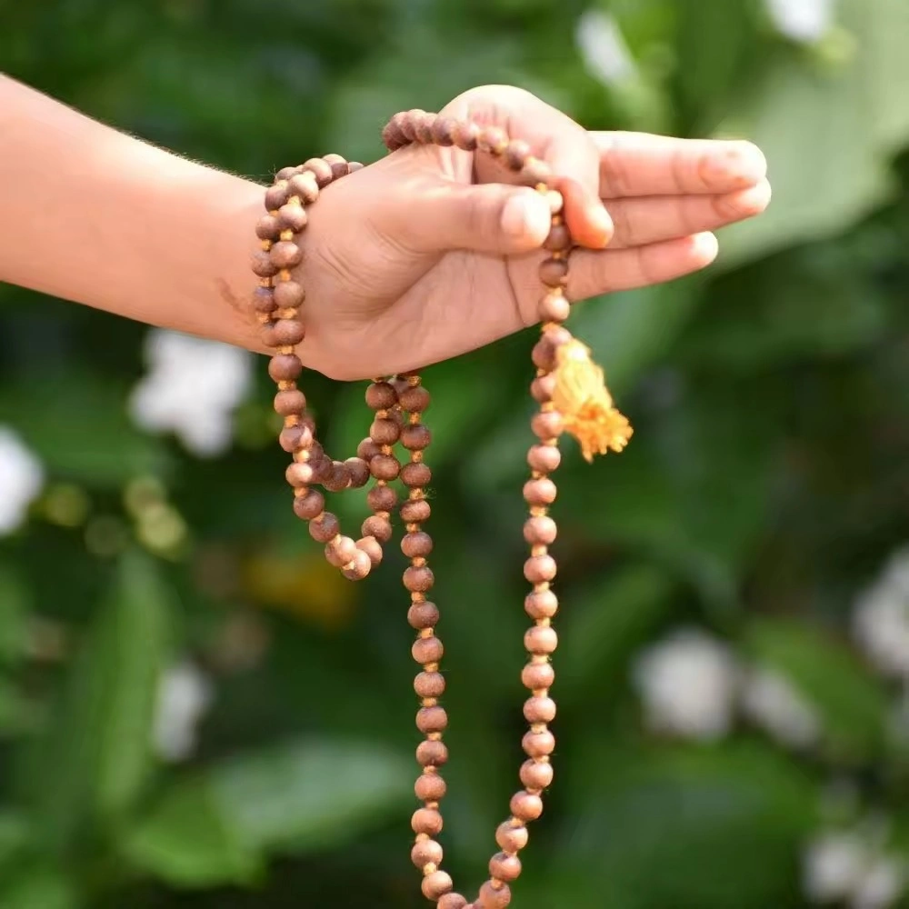 Sandalwood Scented Jaap mala 108+1 Beads Meditation Prayer Jap Mala Beads-3