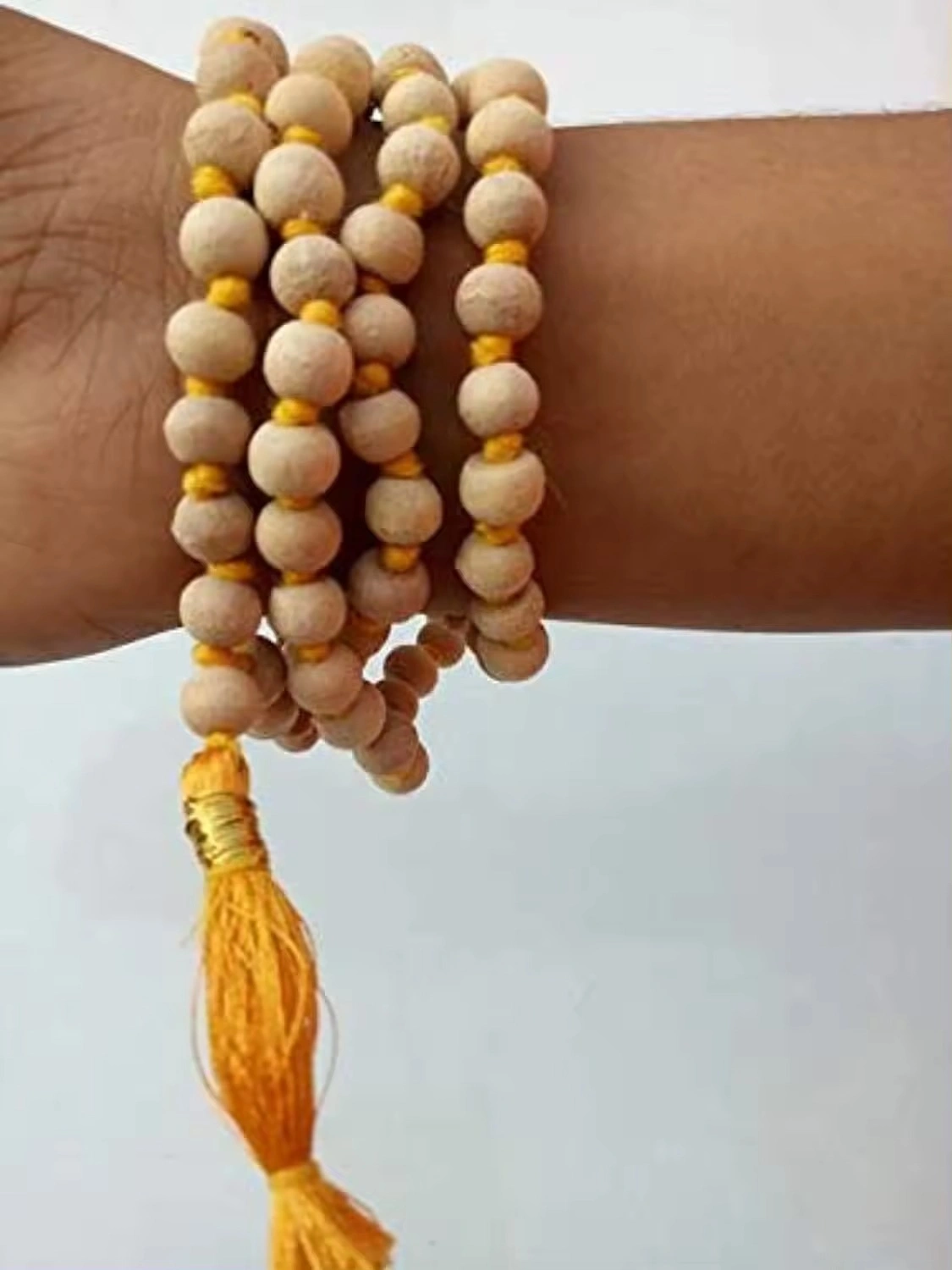 Sandalwood Scented Jaap mala 108+1 Beads Meditation Prayer Jap Mala Beads-4