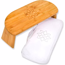 iris indian made portable folding meditation bench wooden kneeling stool