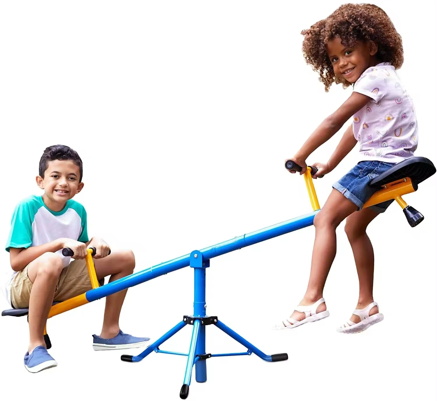 Rotating Metal Seesaw Swivel Totter Children's Playground Equipment-KS-001