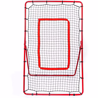 iris adjustable pitch back rebounder net for baseball and softball