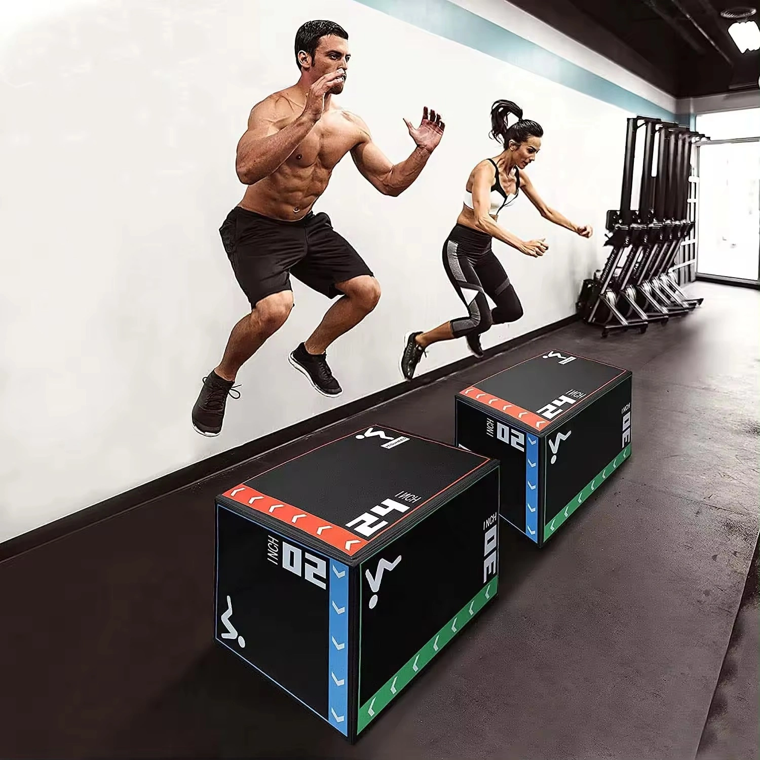 Balance Training 3 In 1 20 Inch 24 Inch 30 Inch Foam Plyometric Box-4