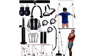 Cable Pulley System for Exercise LAT Pulldown Fitness