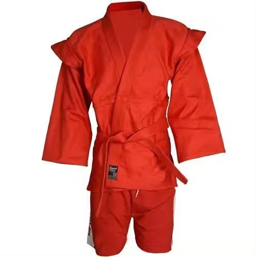 Sambo uniform 100%cotton with sambo belt jacket and shorts-2