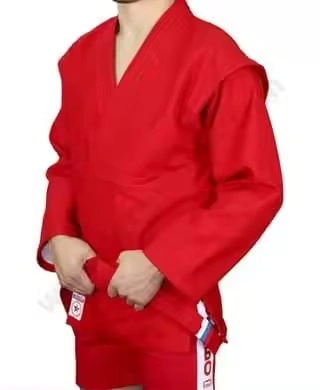 Sambo uniform 100%cotton with sambo belt jacket and shorts-3