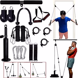 iris cable pulley system for exercise lat pulldown fitness
