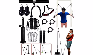 Cable Pulley System for Exercise LAT Pulldown Fitness