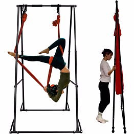 iris best deal yoga stand frame indoor outdoor portable aerial silk rig height adjustable stable