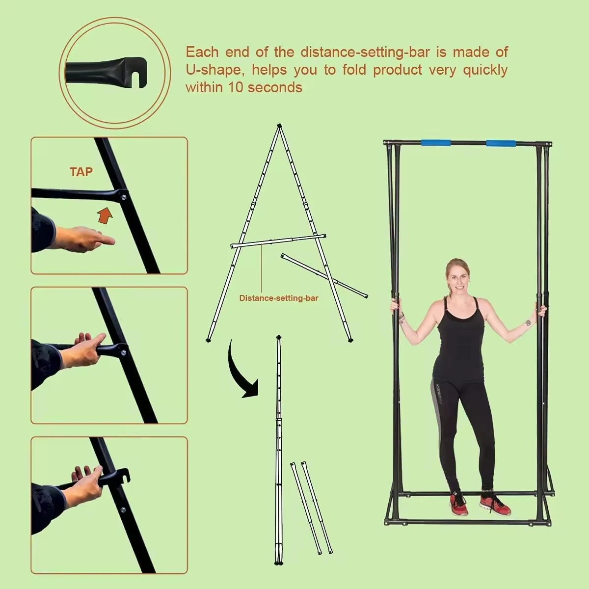 Best Deal Yoga Stand Frame Indoor Outdoor Portable Aerial Silk rig Height Adjustable Stable-3