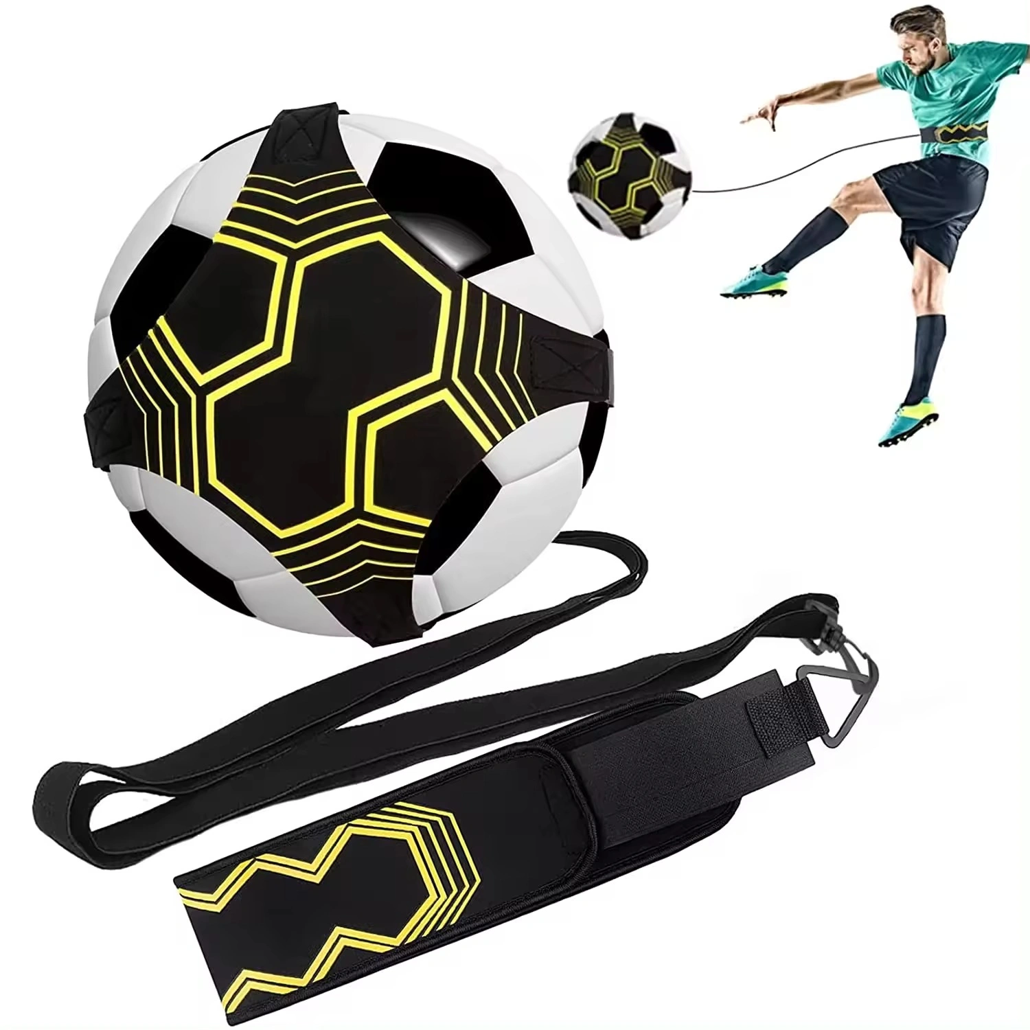 Soccer Trainer Adjustable Football Kick Training Equipment Control-FKT-001